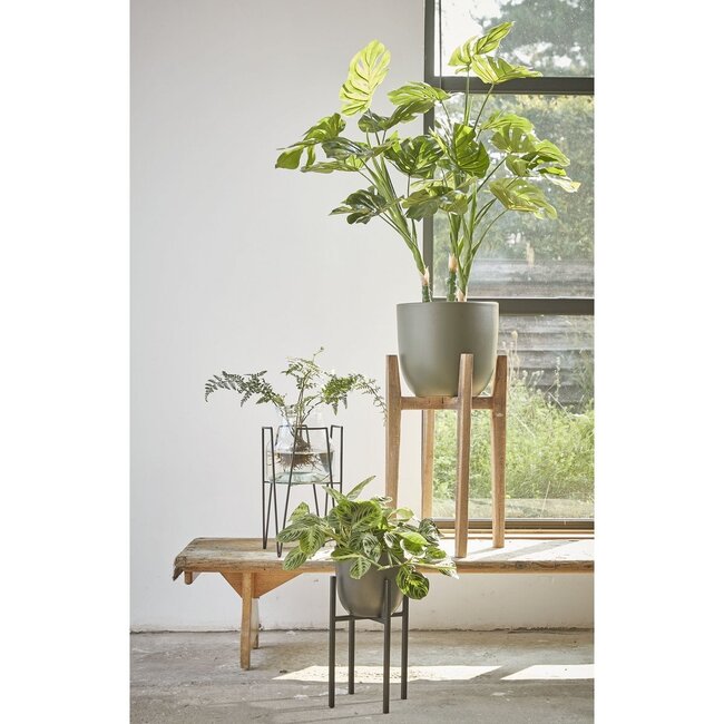 Mica Decorations Ascot Iron Plant Stand - Black - L20.5 × W20.5 × H35 cm