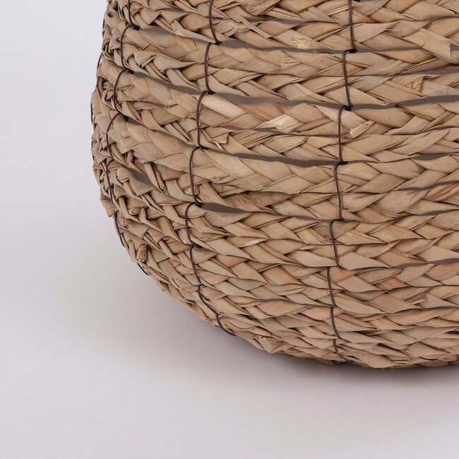 Mica Decorations Avalon Seagrass Plant Basket - Light Brown - H26 × Ø26 cm
