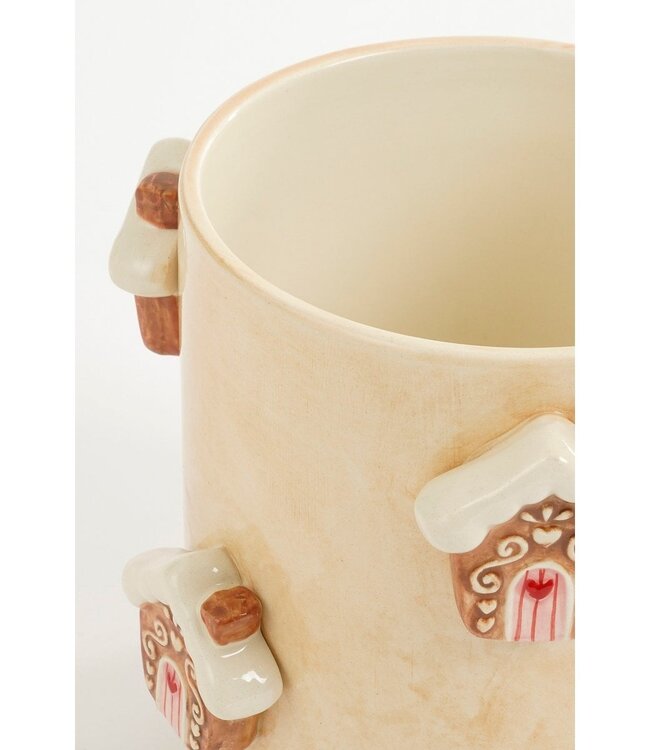 Kerst bloempot binnen Gebroken wit 1Steen