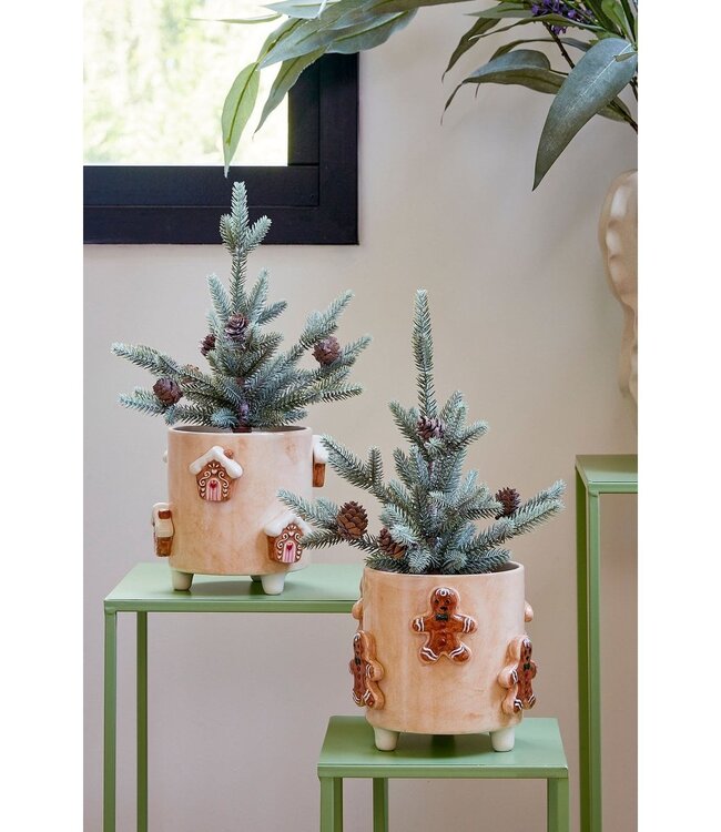 Kerst bloempot binnen Gebroken wit 1Steen