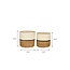 Mica Decorations Damian Seagrass Plant Baskets - White - Set of 2