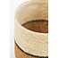 Mica Decorations Damian Seagrass Plant Baskets - White - Set of 2