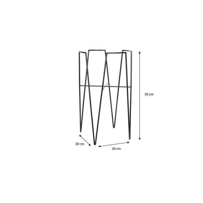 Plantenstandaard Zwart 1Ijzer