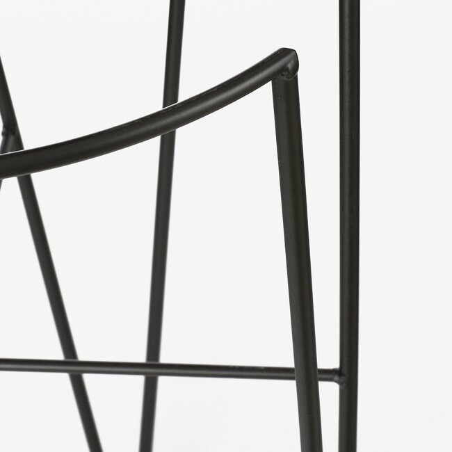 Mica Decorations Blom Iron Plant Stand - Black