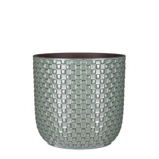 Mica Decorations Daan Ceramic Indoor Plant Pot - Green