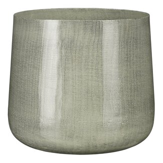 Mica Decorations Benson Blumentopf für drinnen aus Eisen - Hellgrau