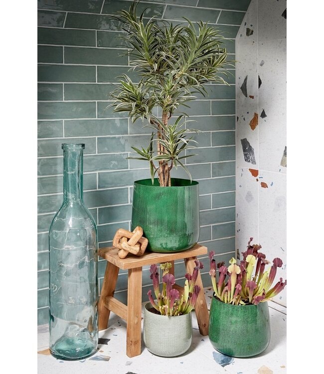 Bloempot binnen Lichtgrijs 1Ijzer