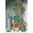 Mica Decorations Benson Blumentopf für drinnen aus Eisen - Hellgrau