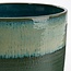 Mica Decorations Olof Blumentopf für drinnen aus Steingut - Dunkelbraun - H20 cm
