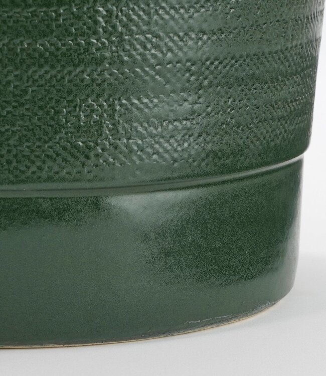 Bloempot binnen Donkerbruin 1Aardewerk