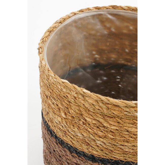 Mica Decorations Damian Seagrass Plant Baskets - Brown - Set of 2