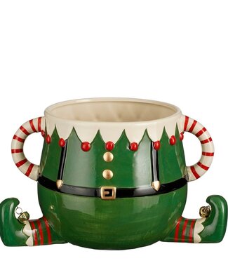 Kerst bloempot binnen Groen 1Steen