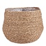 Mica Decorations Jorck Pflanzkorb aus Seegras - Hellbraun - H24 × Ø26 cm