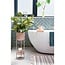 Mica Decorations Colyn Blumentopf mit Ständer aus Eisen - Braun - H60 cm