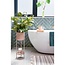 Mica Decorations Colyn Iron Plant Pot on Stand - Brown - H60 cm