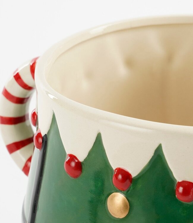 Kerst bloempot binnen Groen 1Steen