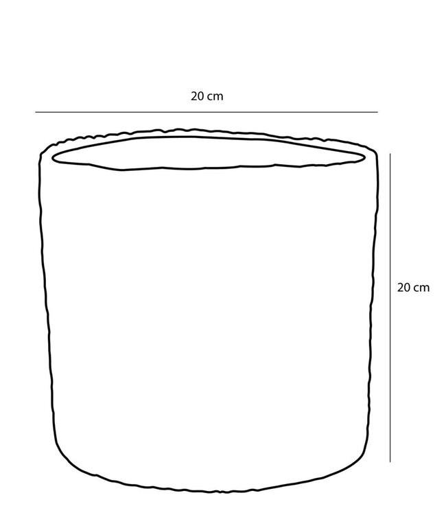Plantenmand Crème 1Jute