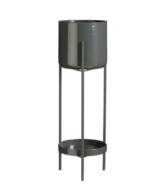 Bloempot binnen Zwart 1Ijzer