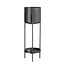 Mica Decorations Colyn Iron Plant Pot on Stand - Black - H60 cm