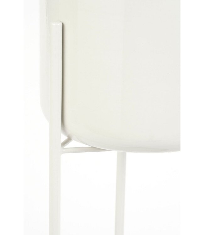 Bloempot binnen Wit 1Ijzer