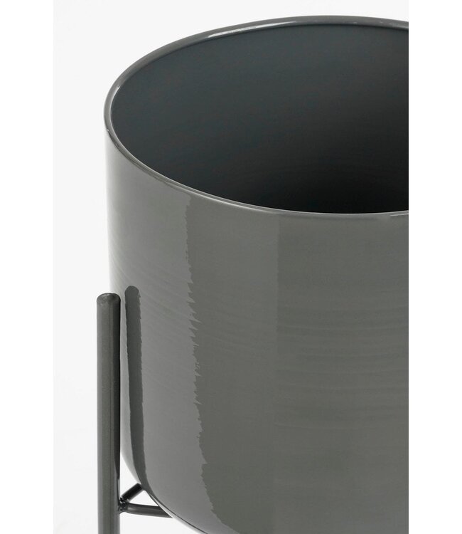 Bloempot binnen Zwart 1Ijzer