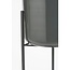 Mica Decorations Colyn Blumentopf mit Ständer aus Eisen - Schwarz - H60 cm
