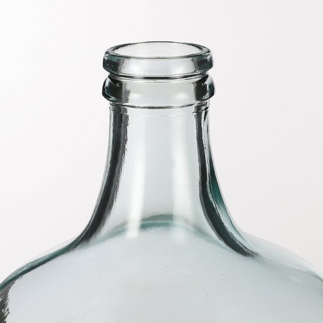 Mica Decorations Diego Flaschenvase aus Glas - Transparent - H42 × Ø27 cm