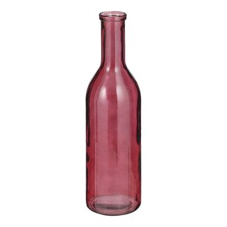 Mica Decorations Rioja Glass Bottle Vase - Dark Red - H50 cm