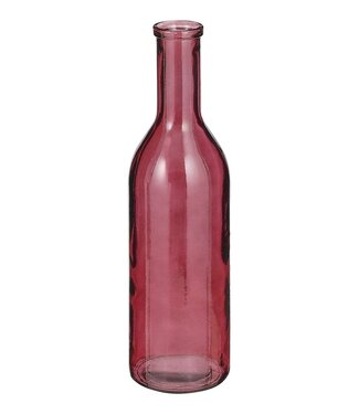 Mica Decorations Decoratieve fles Donkerrood 1Glas