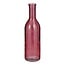 Mica Decorations Rioja Flaschenvase aus Glas - Dunkelrot - H50 cm