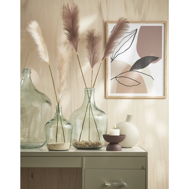 Mica Decorations Diego Flaschenvase aus Glas - Transparent - H42 × Ø27 cm