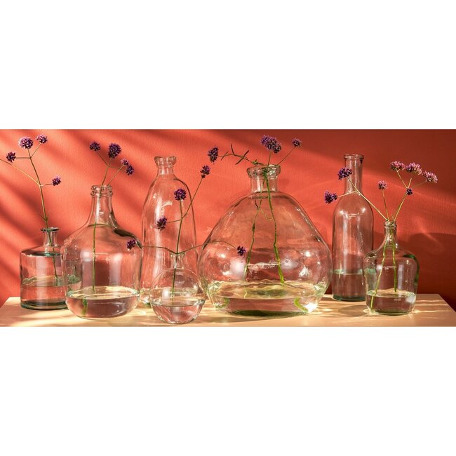 Mica Decorations Rioja Glass Bottle Vase - Clear