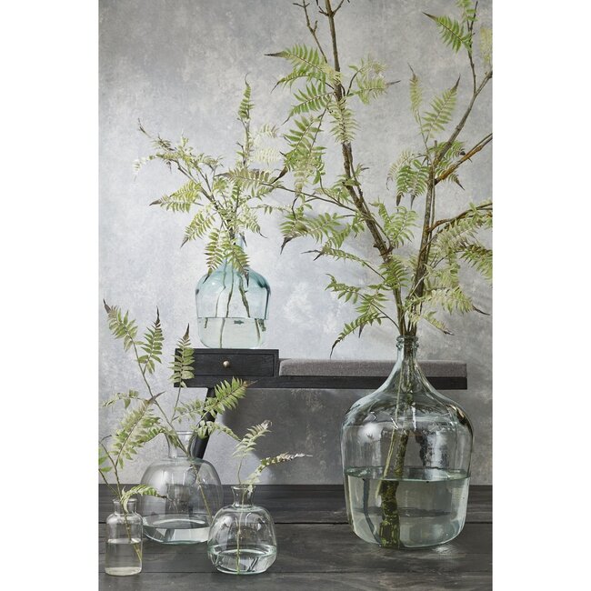 Mica Decorations Diego Flaschenvase aus Glas - Transparent - H42 × Ø27 cm