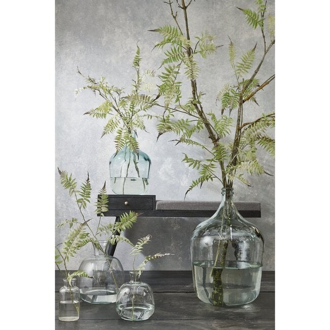 Mica Decorations Diego Glass Bottle Vase - Clear - H42 × Ø27 cm