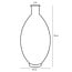 Mica Decorations Firenza Glass Bottle Vase - Light Pink - H59 cm