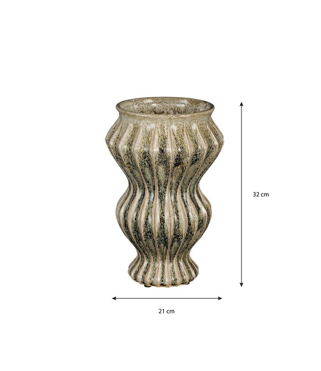 Vaas Groen 1Keramisch