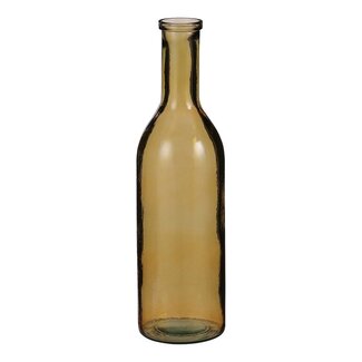 Mica Decorations Rioja Glass Bottle Vase - Ochre
