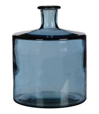 Mica Decorations Decoratieve fles Blauw 1Glas