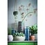 Mica Decorations Guan Flaschenvase aus Glas - Blau - H40 × Ø15 cm