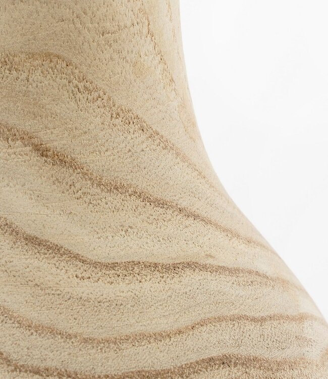 Vaas Lichtbruin 1Paulownia hout