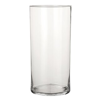 Mica Decorations Carly Glass Vase - Clear - H40 × Ø19 cm