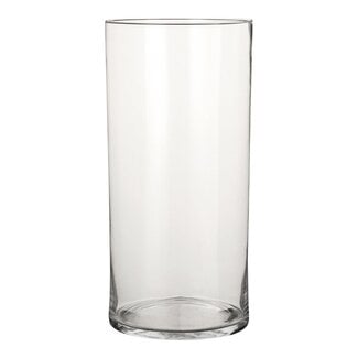 Mica Decorations Carly Vase aus Glas - Transparent - H40 × Ø19 cm