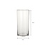 Mica Decorations Carly Glass Vase - Clear - H40 × Ø19 cm