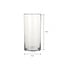 Mica Decorations Carly Vase aus Glas - Transparent - H40 × Ø19 cm