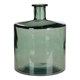 Mica Decorations Guan Glass Bottle Vase - Grey - H26 × Ø21 cm