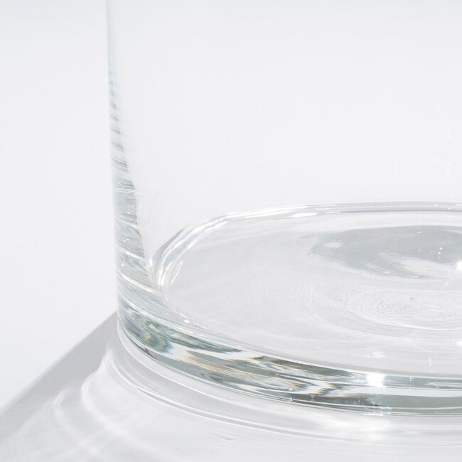 Mica Decorations Carly Vase aus Glas - Transparent - H40 × Ø19 cm