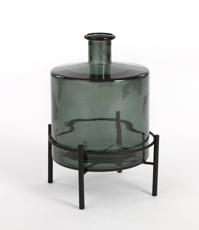 Decoratieve fles Grijs 1Glas