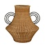 Mica Decorations Decoratieve vaas Lichtbruin 1Rotan hout