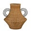 Mica Decorations Fabiola Dekovase aus Rattan - Hellbraun - H43 cm