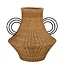 Mica Decorations Fabiola Dekovase aus Rattan - Hellbraun - H43 cm